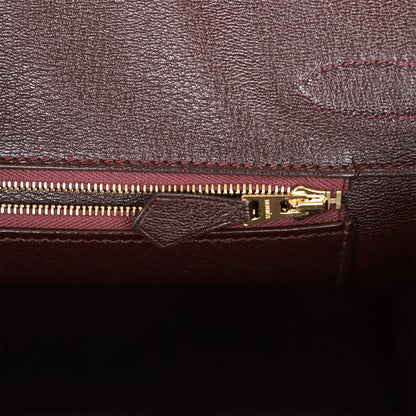 エルメス バーキン 30 ボルドー シャイニー ポロサス クロコダイル ゴールド金具