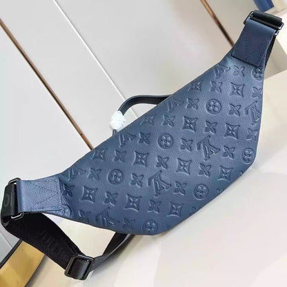 ラッシュ バムバッグ ネイビーブルー モノグラム シャドウ – LW304