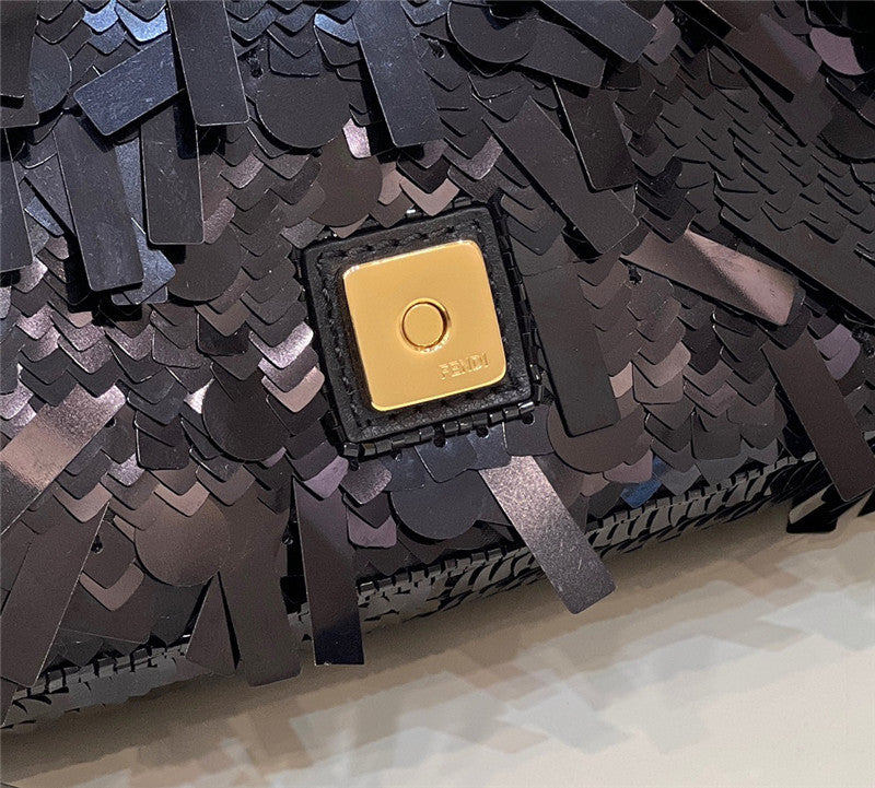 フェンディ スパンコール ミニバゲットバッグ