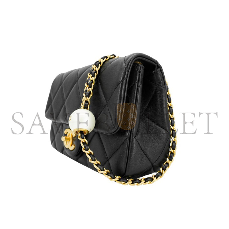 シャネル マスター ダブルパール アジャスタブルチェーン フラップバッグ AS4861 (20.5×13×6.5cm)