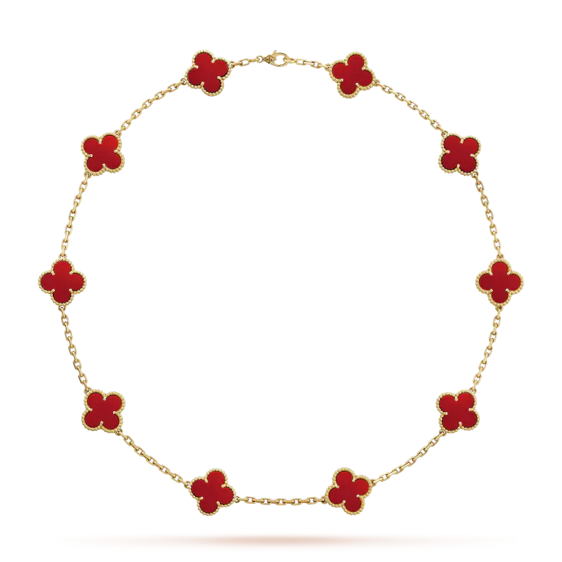 ヴァン クリーフ NEW アルハンブラ ネックレス、チャーム10個