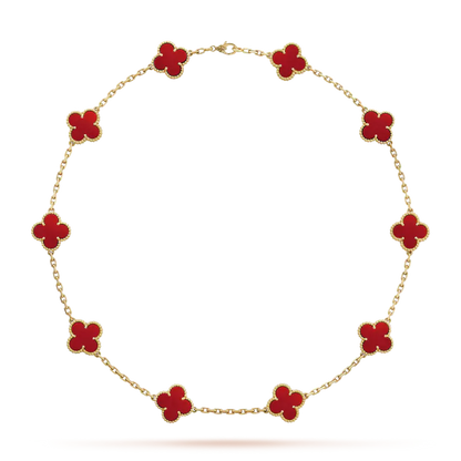 ヴァン クリーフ NEW アルハンブラ ネックレス、チャーム10個