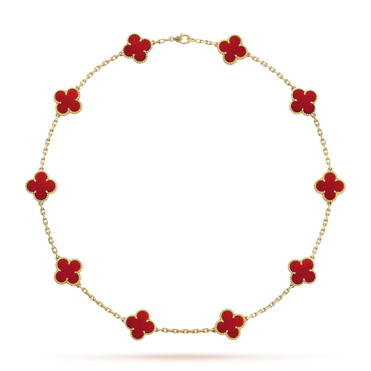 ヴァン クリーフ NEW アルハンブラ ネックレス、チャーム10個