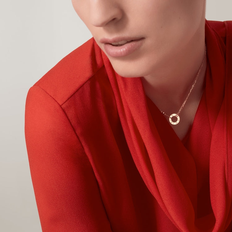 ラブネックレス、ダイヤモンド2個