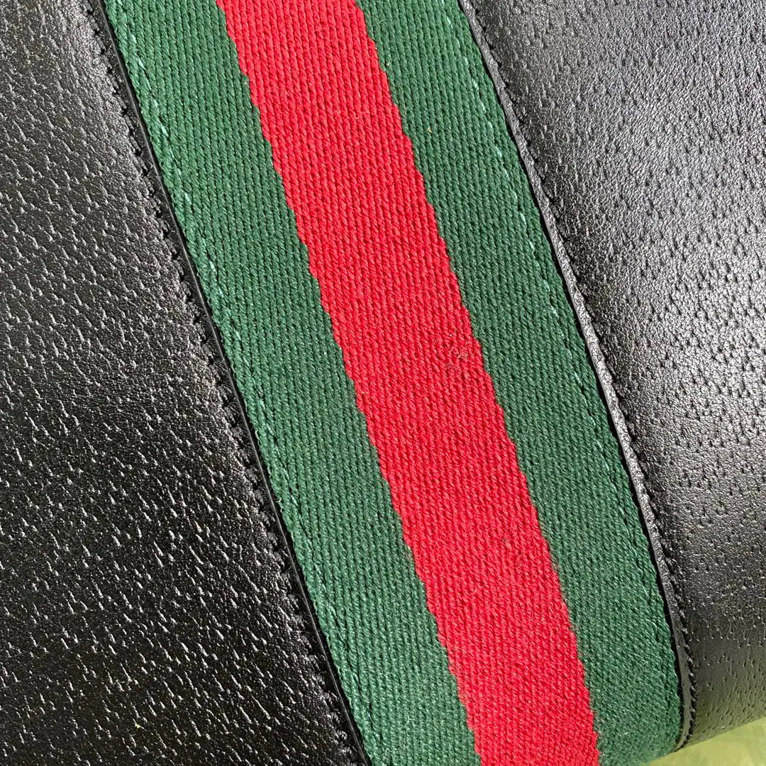 OPHIDIA ミディアム トートバッグ（ブラックレザー）