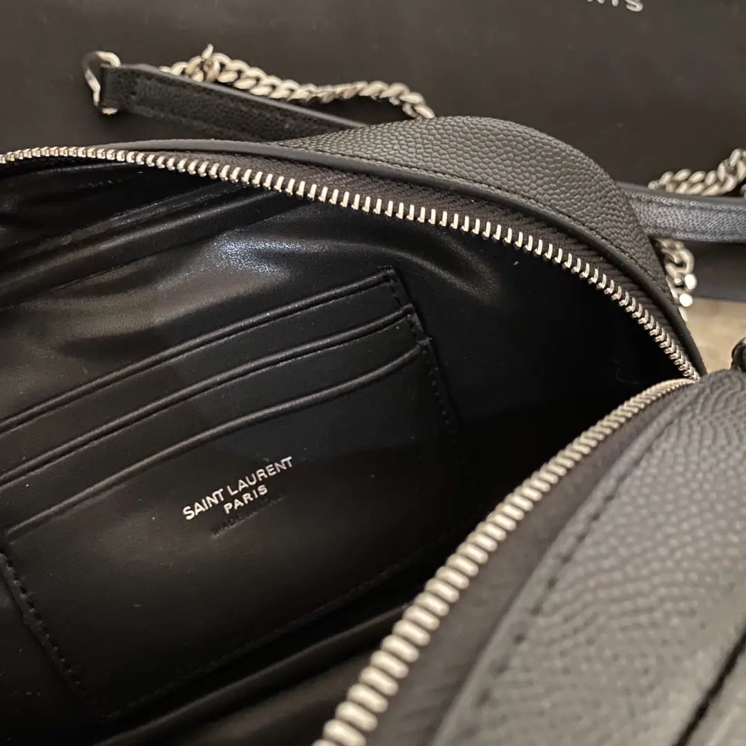 YSL ミニ ルー キルティングレザー カメラバッグ