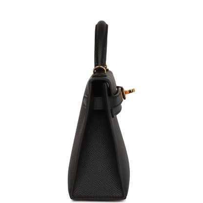 エルメス ケリー・セリエ 20 ブラック エプソン ゴールド金具