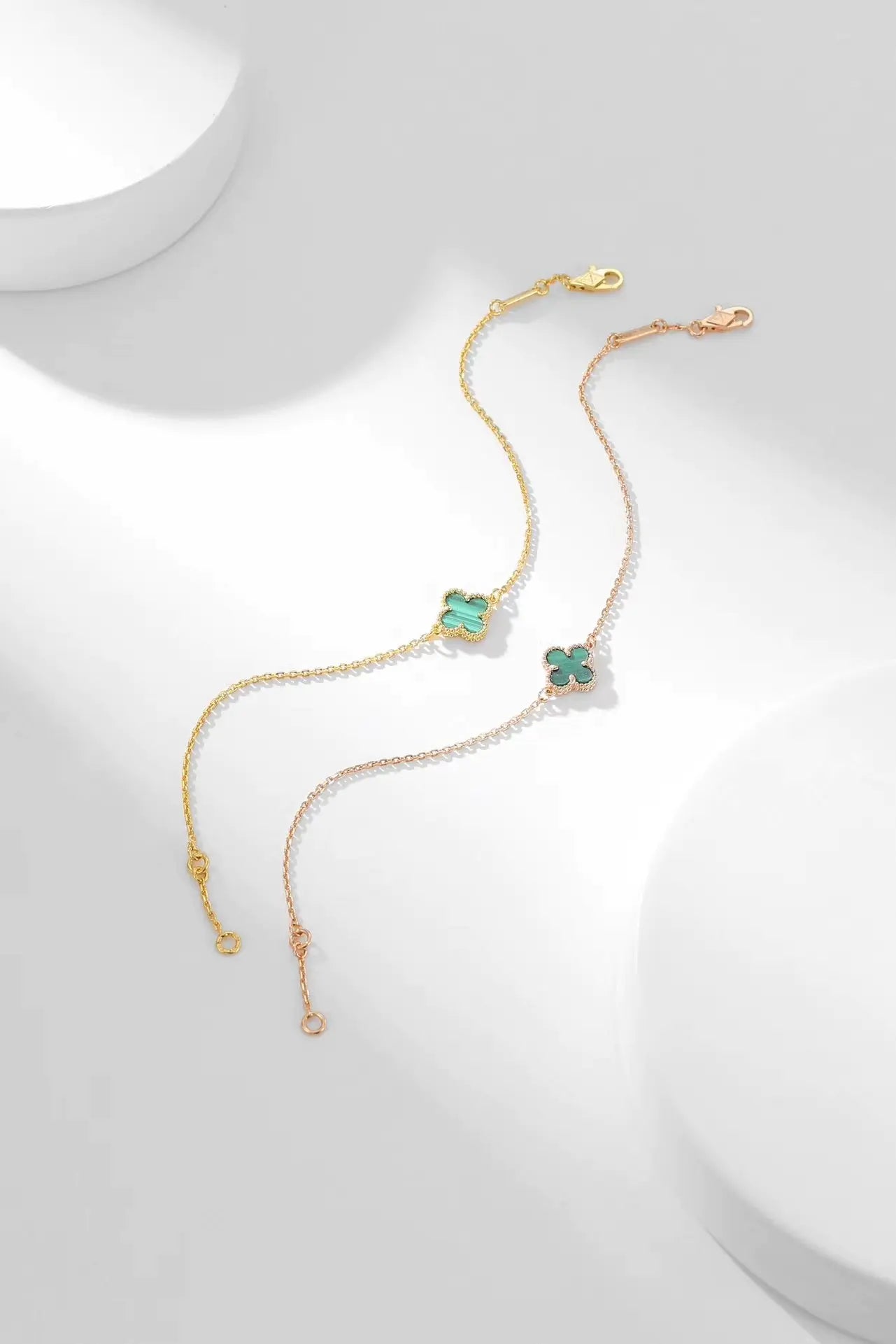 ヴァン クリーフ＆アーペル 四つ葉のクローバー マラカイト ブレスレット ネックレス