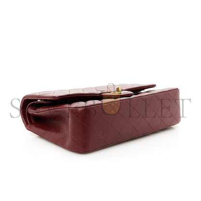 シャネル キャビア キルティング ミディアム ダブルフラップ 1635335 (25*15*7cm)