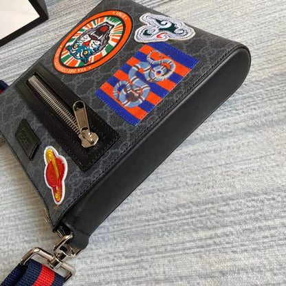 GGブラック スモール メッセンジャーバッグ