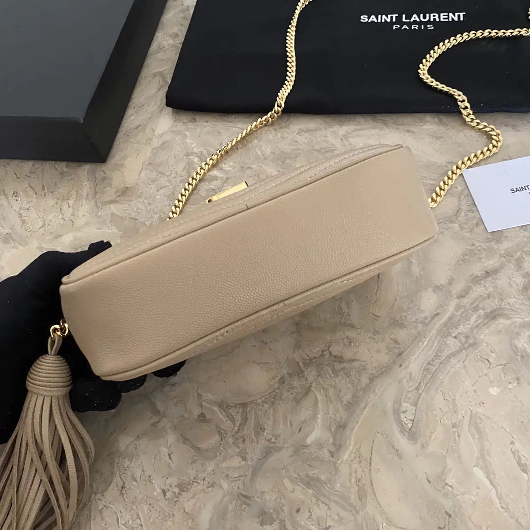 YSL ミニ ルー キルティングレザー カメラバッグ