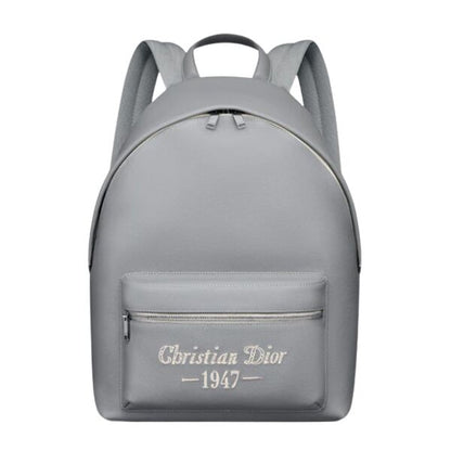 ディオール ライダー バックパック グレー グレインカーフスキン 「CHRISTIAN DIOR 1947」シグネチャー入り – DIO023