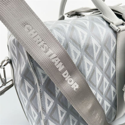 ディオール リンゴット 50 バッグ グレー CD ダイヤモンド キャンバス – DIO029