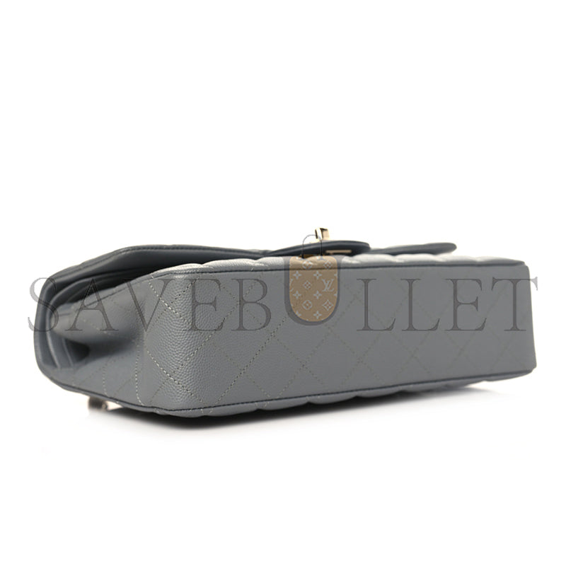 シャネル キャビア キルティング ミディアム ダブルフラップ 1215620 (25*15*6cm)