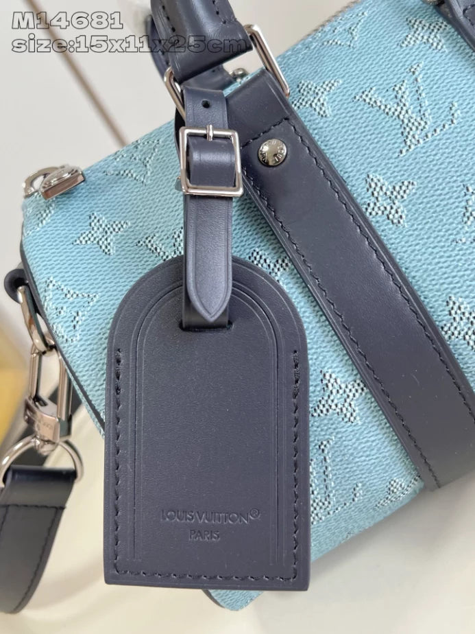 キーポル バンドリエール 25 ブルーモノグラム ヘリテージキャンバス M14681 – LW416
