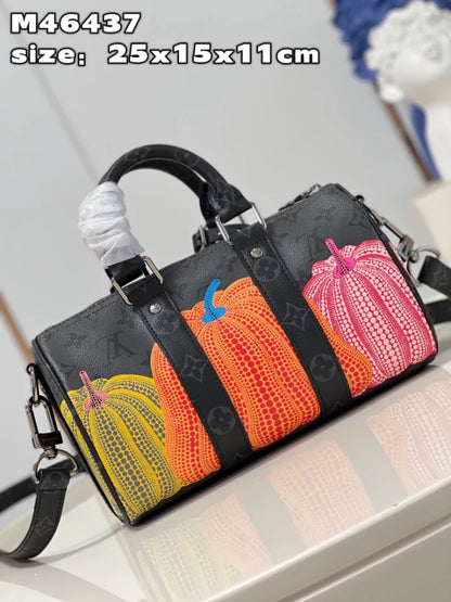 X 草間彌生 キーポル 25 バッグ モノグラム エクリプス キャンバス M46437 – LW248