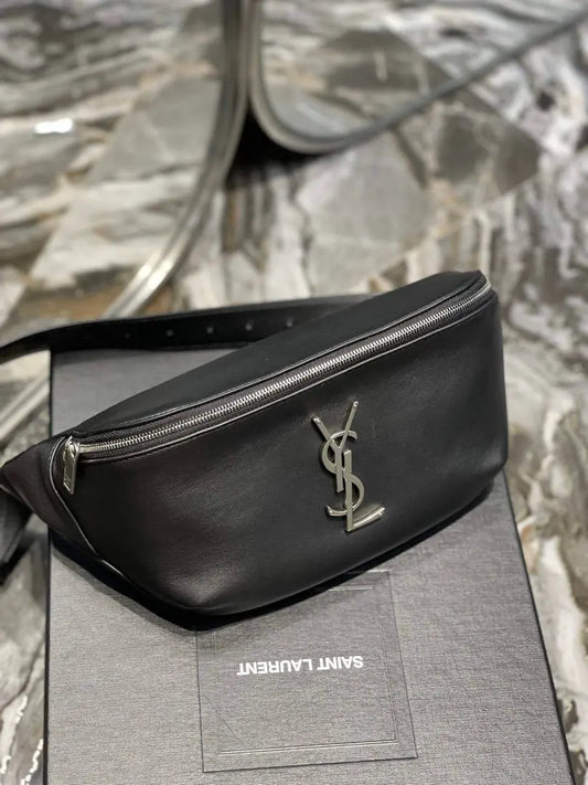 YSL 569737 クラシック クロスボディ レザーバッグ シルバーバックル