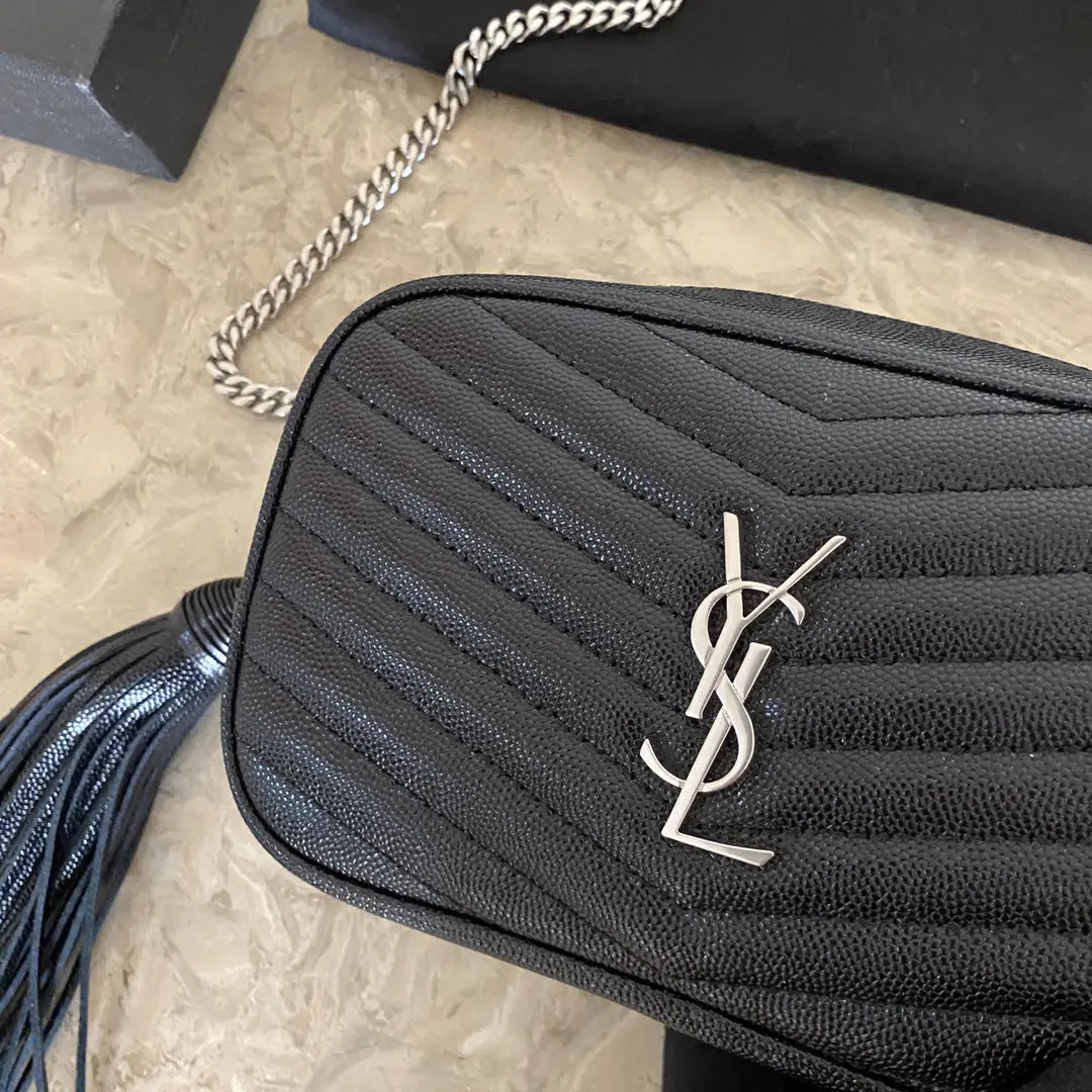 YSL ミニ ルー キルティングレザー カメラバッグ