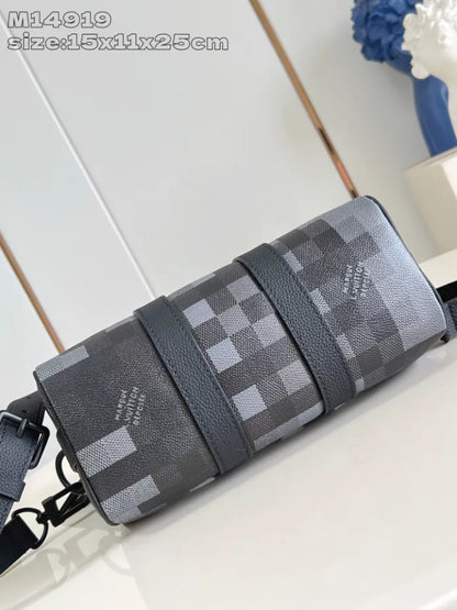 キーポル バンドリエール 25 バッグ ブラック ダモフラージュ ブラック キャンバス M14919 – LW413