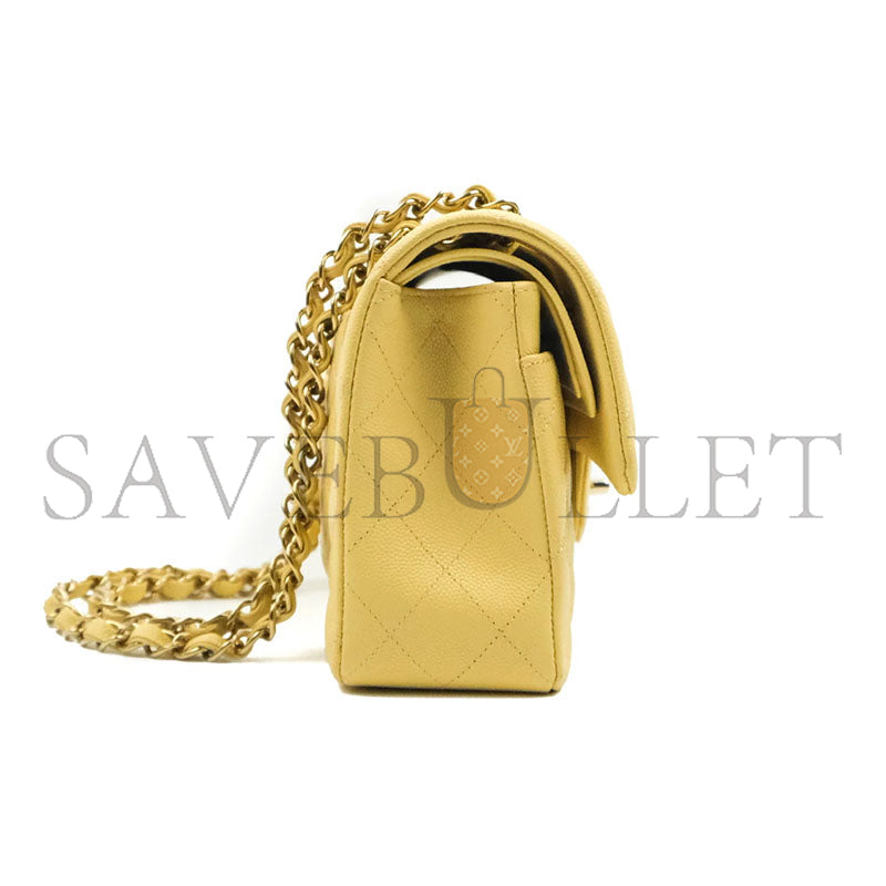 シャネル キャビア キルティング スモール クラシック ダブルフラップ 1004512 (23*14*6cm)