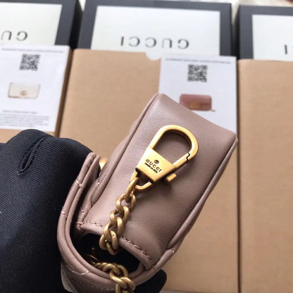 GGマーモント マトラッセ レザー スーパーミニバッグ