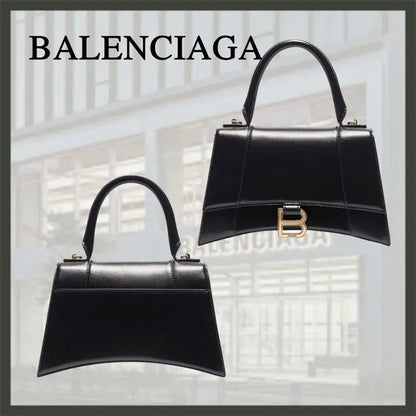 BALENCIAGA ブラック アワーグラス ハンドバッグ