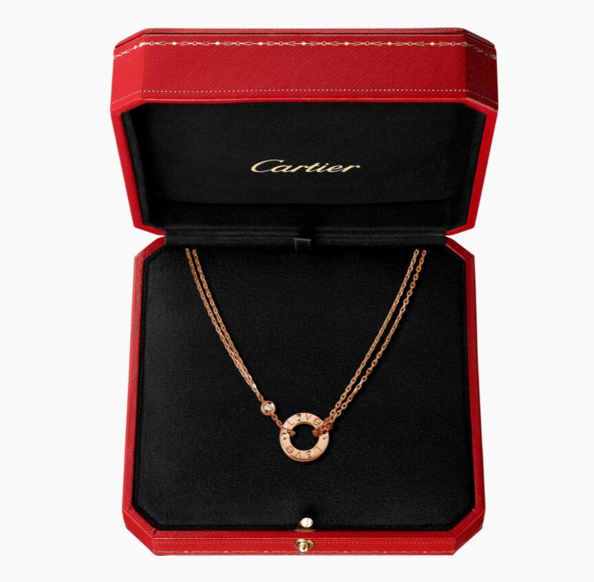 ラブネックレス、ダイヤモンド2個