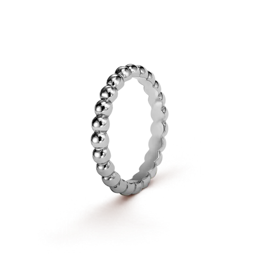 ヴァン クリーフ＆アーペルの新作ペルレ パール ゴールド リング、ミディアム スタイル