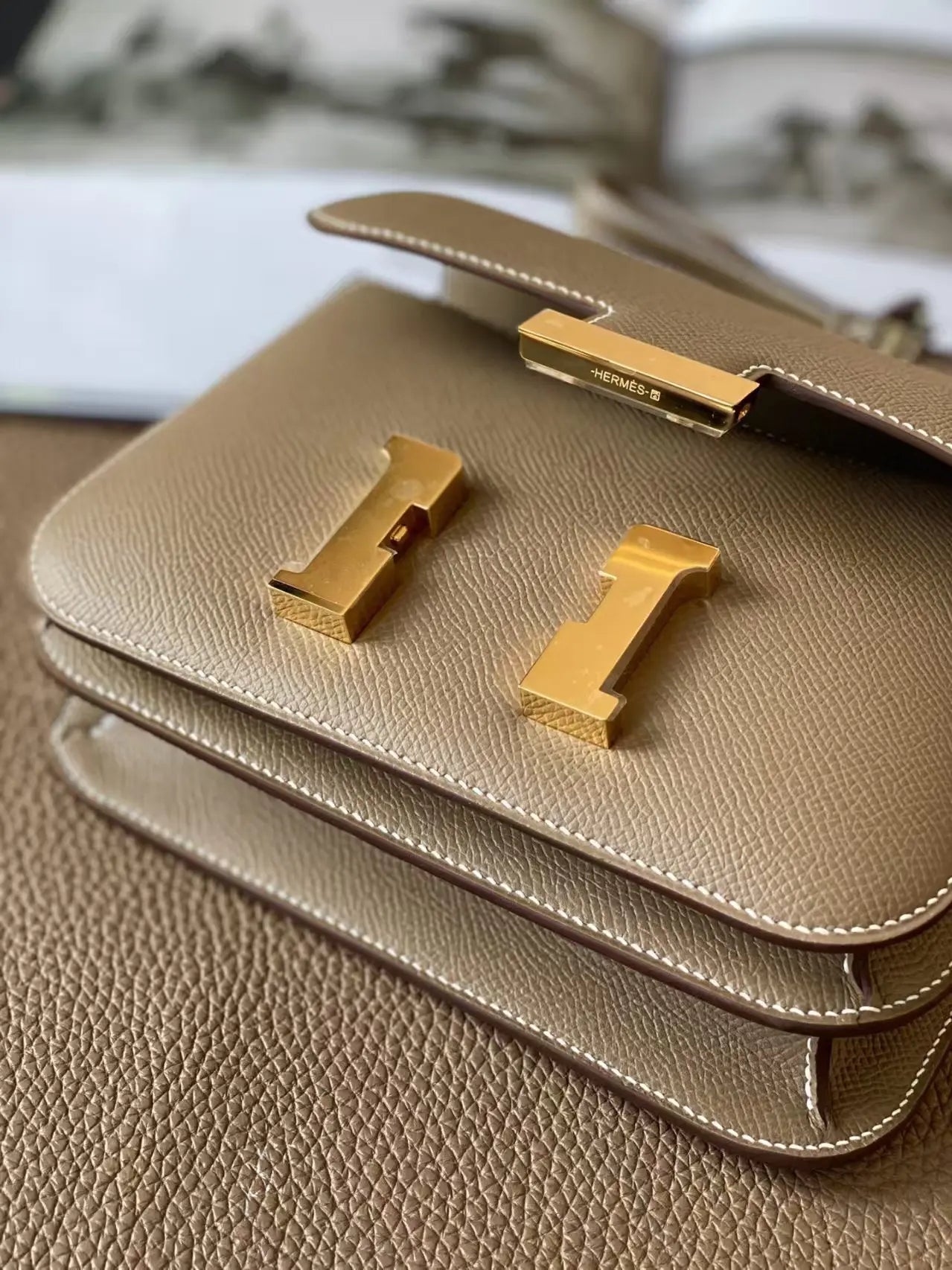 エルメス コンスタンス 18 エトゥープ エプソン ゴールド金具