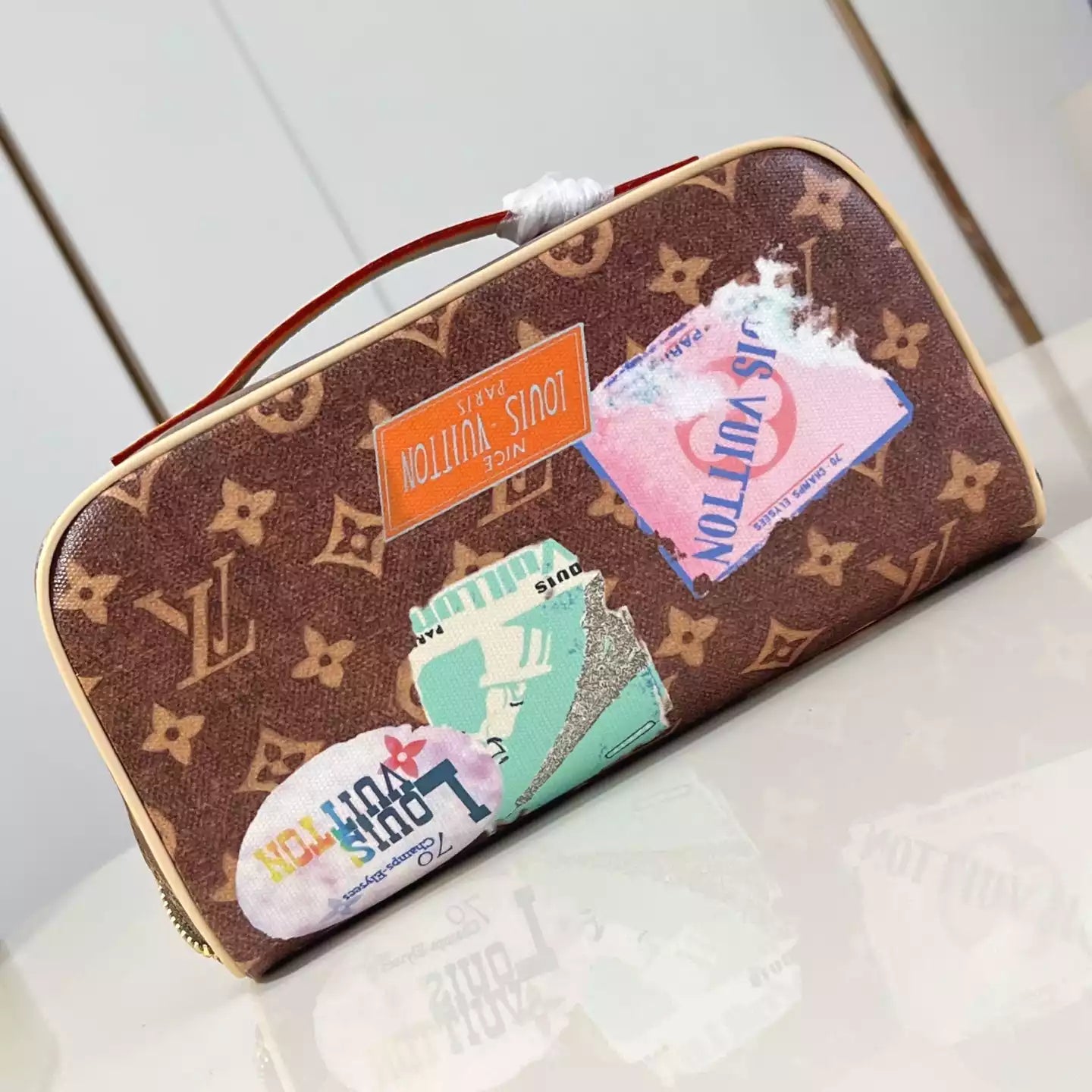 トイレタリーバッグ 2コンパートメント ブラウン モノグラム キャンバス M14744 – LW394