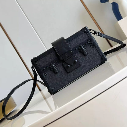 プチ マル ハンドバッグ ブラック 牛革 M24303 – LW430