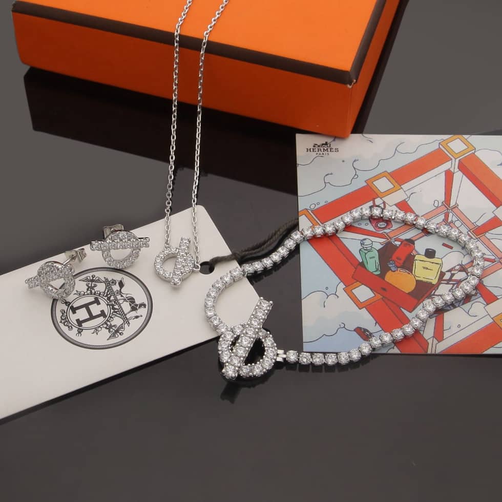 レプリカ エルメス レディース ネックレス ブレスレット ジュエリーセット