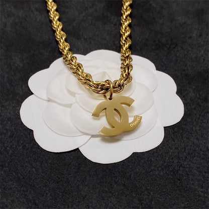 シャネル ダブルC 太チェーンネックレス