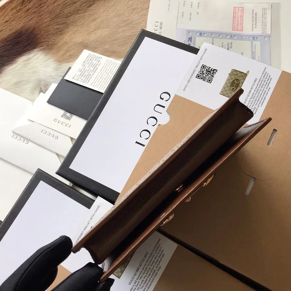 グッチ ホースビット 1955 チェーン付きウォレット