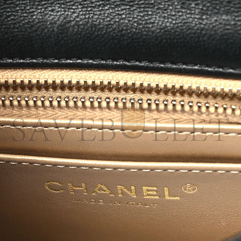 シャネル マスターラムスキン キルティング ミニパール クラッシュフラップ AS1786 (17×12×7cm)