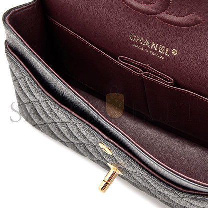 シャネル キャビア キルティング ミディアム クラシック フラップ 1362014 (25*15*7cm)