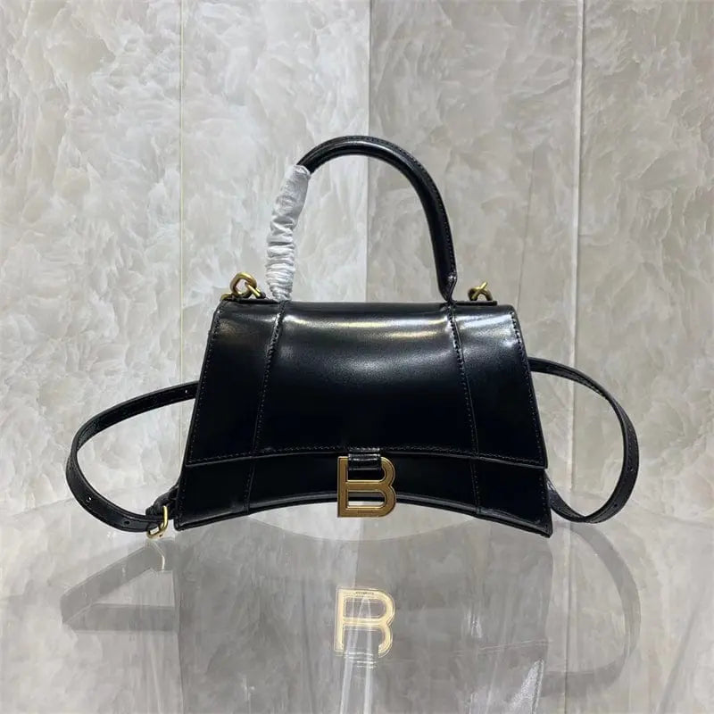 BALENCIAGA ブラック アワーグラス ハンドバッグ