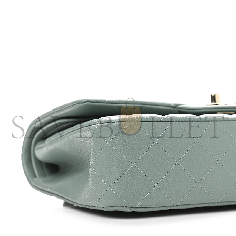 シャネル キャビア キルティング ミディアム ダブルフラップ 1023152 (25*15*7cm)