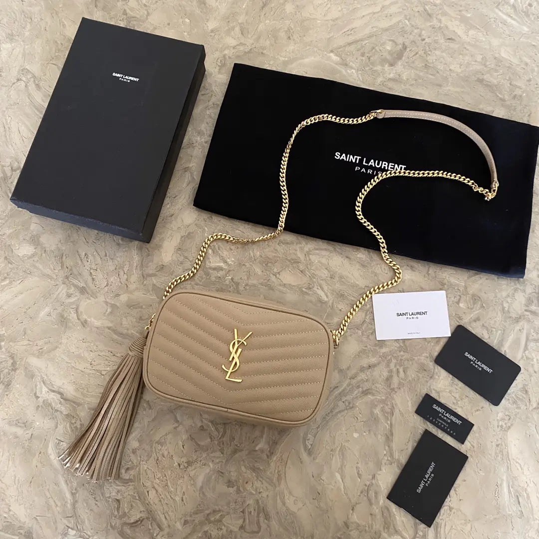 YSL ミニ ルー キルティングレザー カメラバッグ