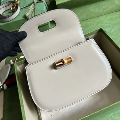 グッチ バンブー 1947 スモール トップハンドルバッグ