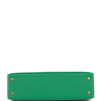 エルメス スペシャルオーダー（HSS）ケリー・セリエ 20 ヴェール ジェイド＆クレイ エプソン ゴールド金具