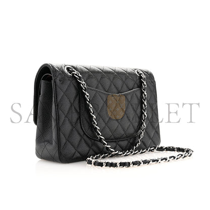 シャネル キャビア キルティング ミディアム ダブルフラップ 1629635 (25*15*6cm)