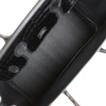 エルメス バーキン 30 ブラック シャイニー ニロティカス クロコダイル ゴールド金具