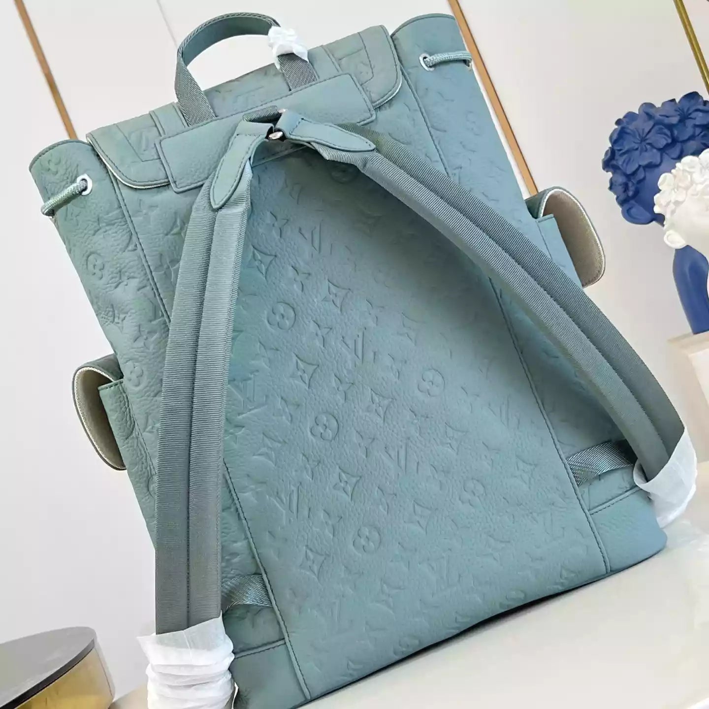 クリストファー MM バックパック ミスティレイクグリーン モノグラム トリヨン – LW310