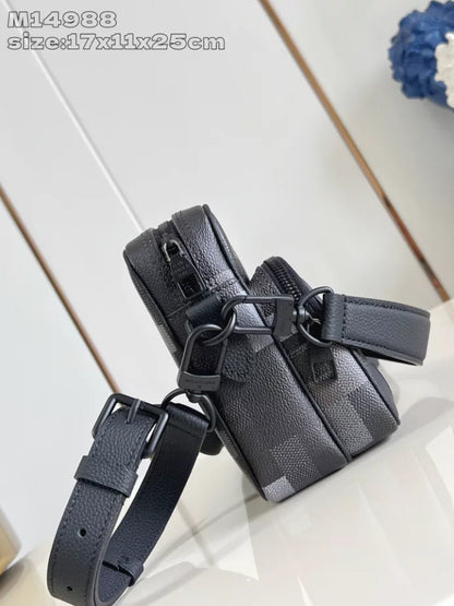 NIL メッセンジャーバッグ ダモフラージュ ブラック キャンバス M14988 – LW414