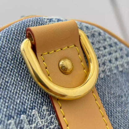 キーポル バンドリエール 50 ブルー ダミエ デニム 3D N40739 – LW214