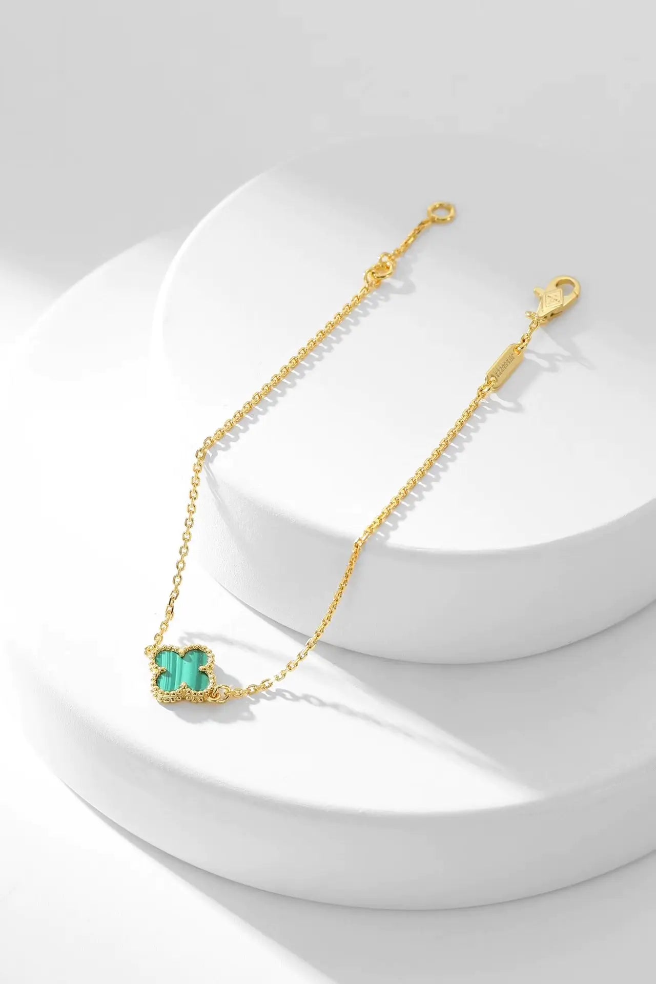 ヴァン クリーフ＆アーペル 四つ葉のクローバー マラカイト ブレスレット ネックレス