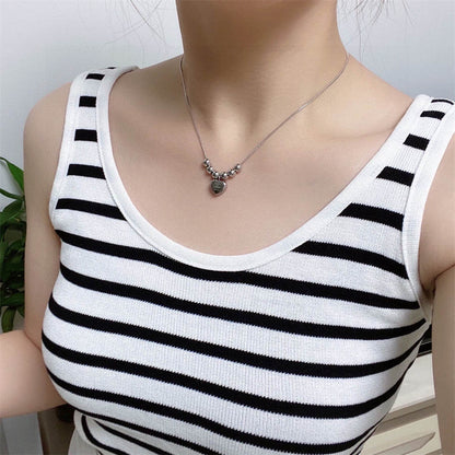 シャネル ダブルC ビーズネックレス