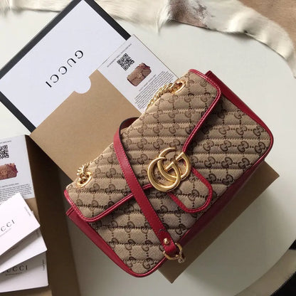 GGマーモント ミニキルティングショルダーバッグ