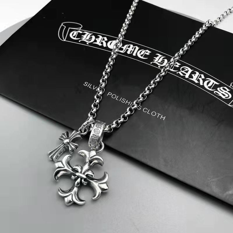 Chrome Hearts クロムハーツ クロスネックレス 55cm